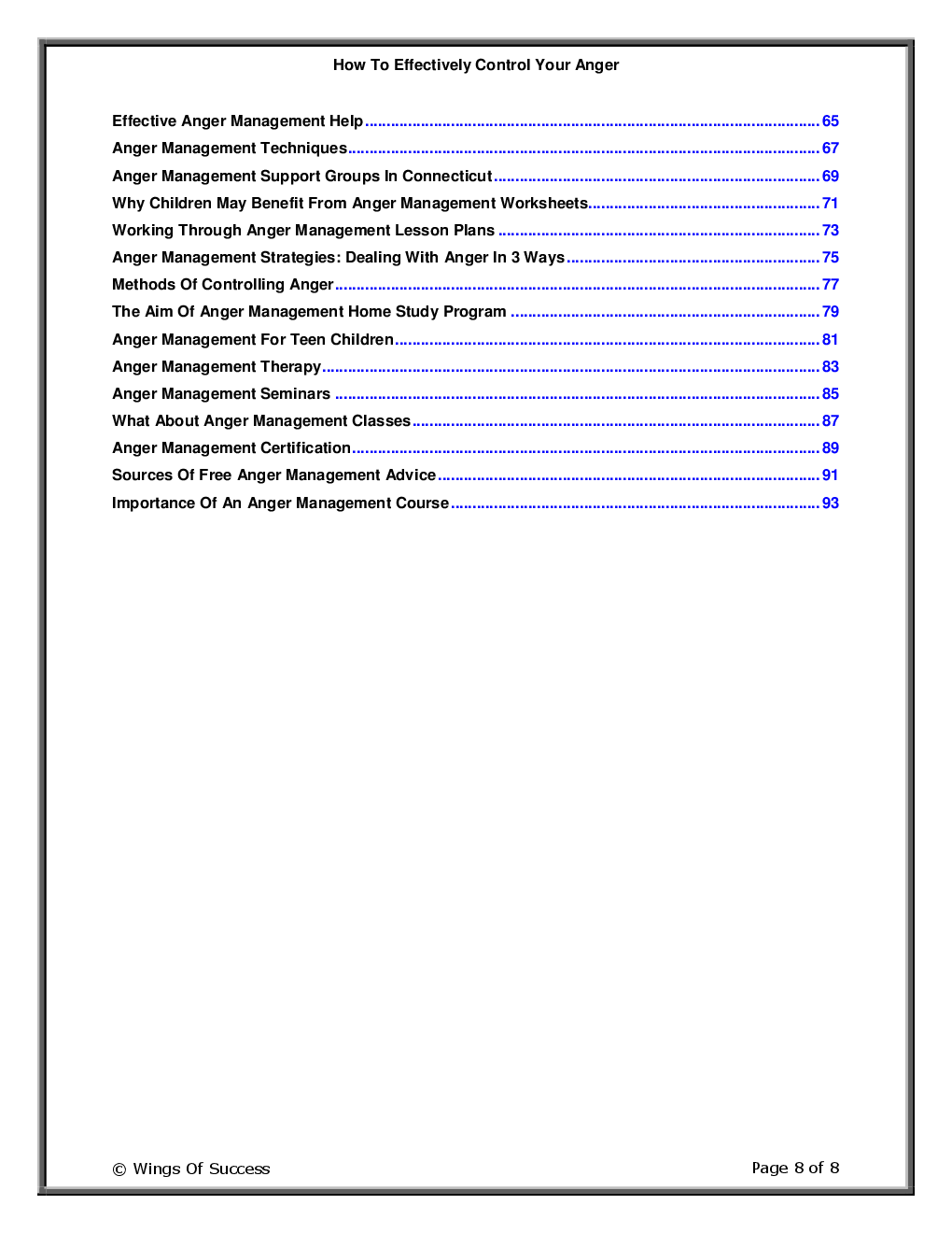 How To Effectively Control Your Anger - Page 3