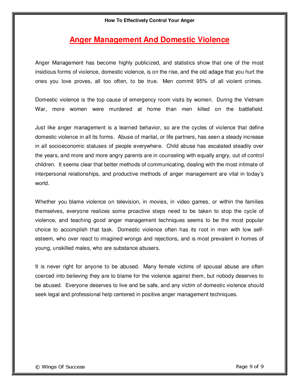 How To Effectively Control Your Anger - Page 4