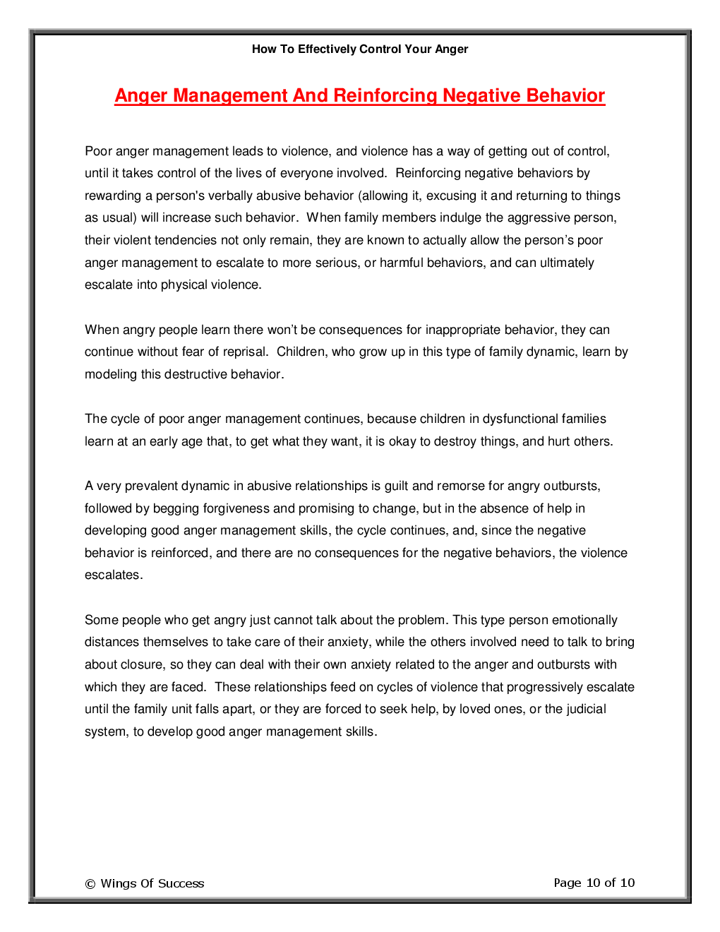 How To Effectively Control Your Anger - Page 5