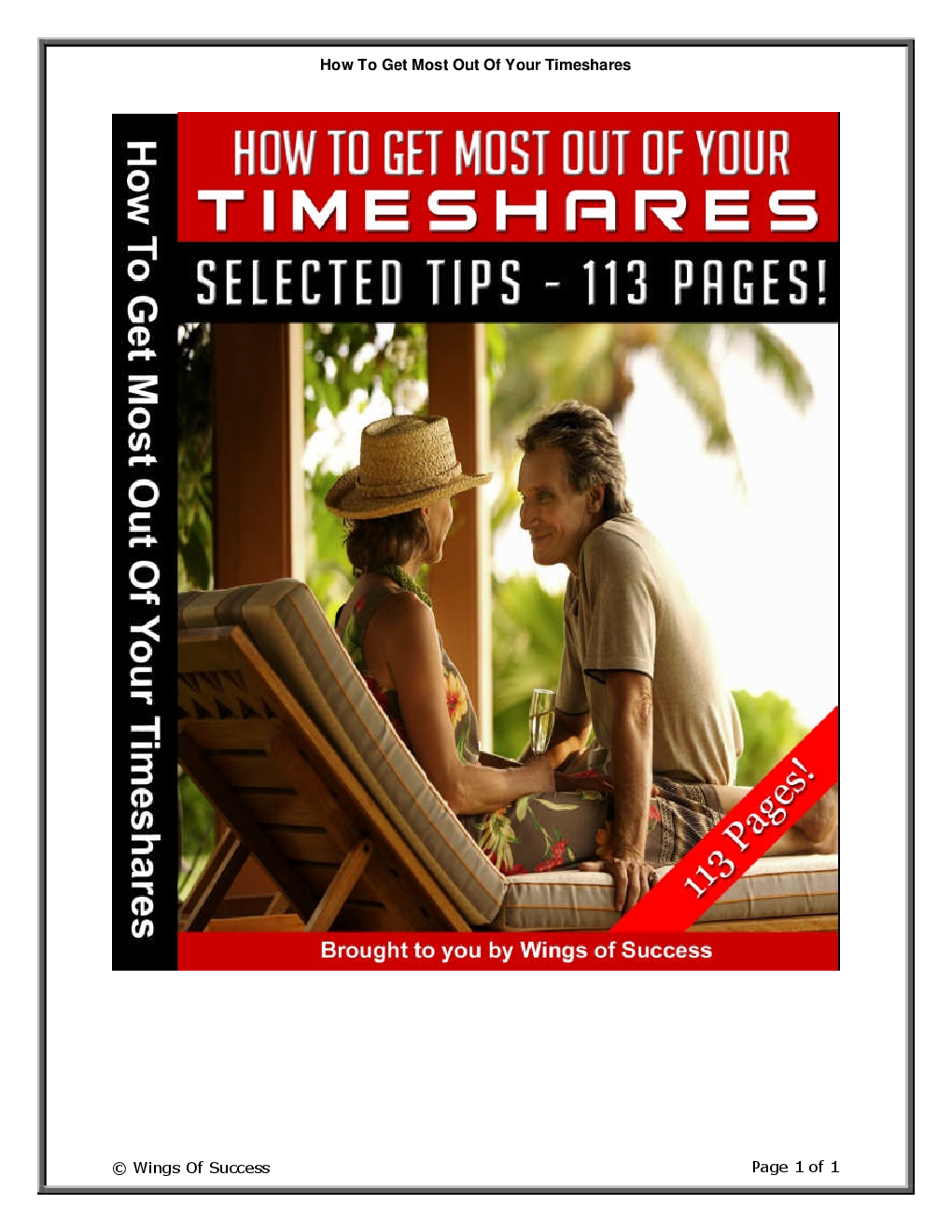 How To Get Most Out Of Your Timeshares - Page 1