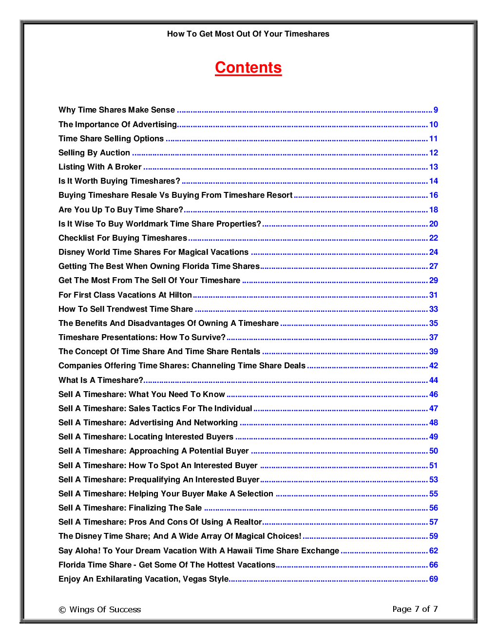 How To Get Most Out Of Your Timeshares - Page 2