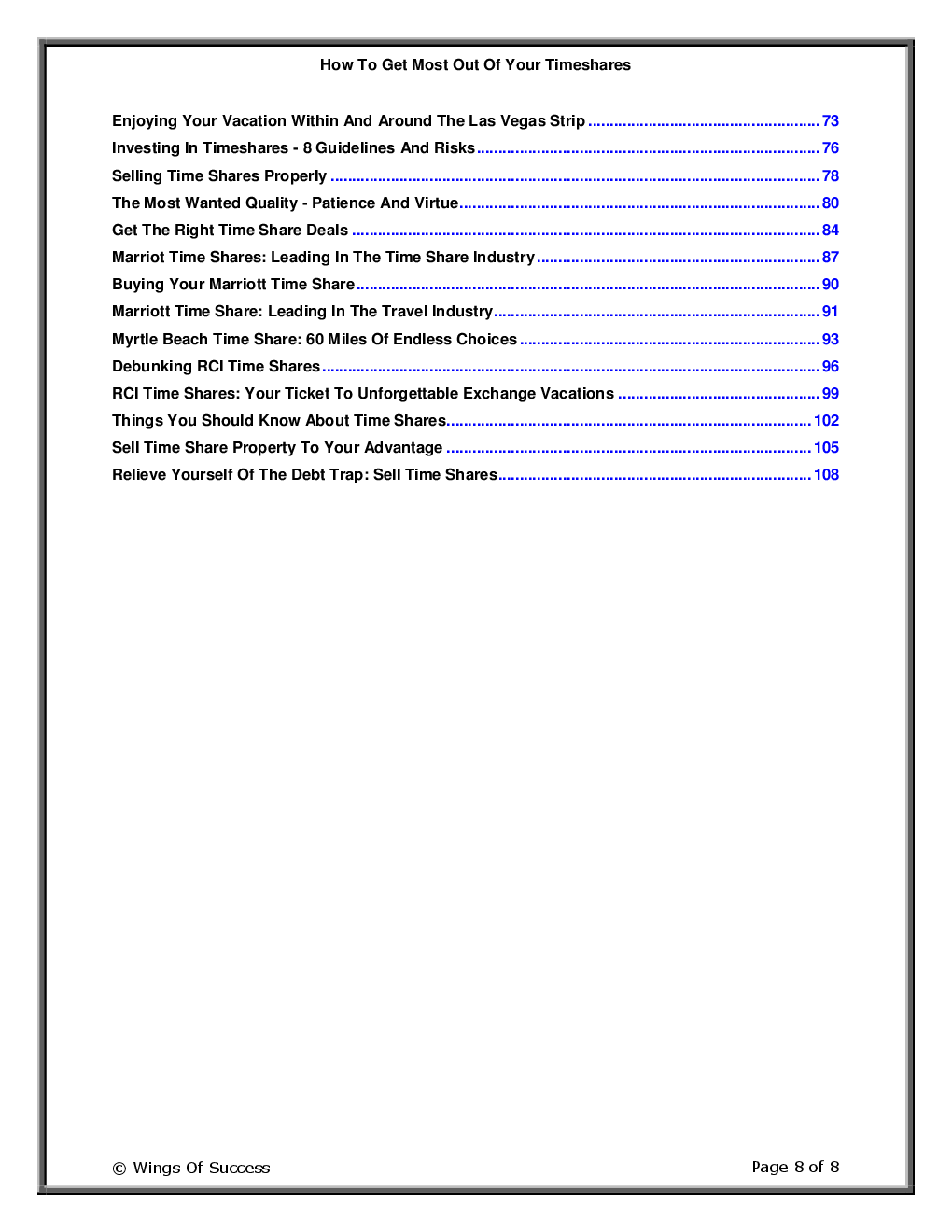 How To Get Most Out Of Your Timeshares - Page 3