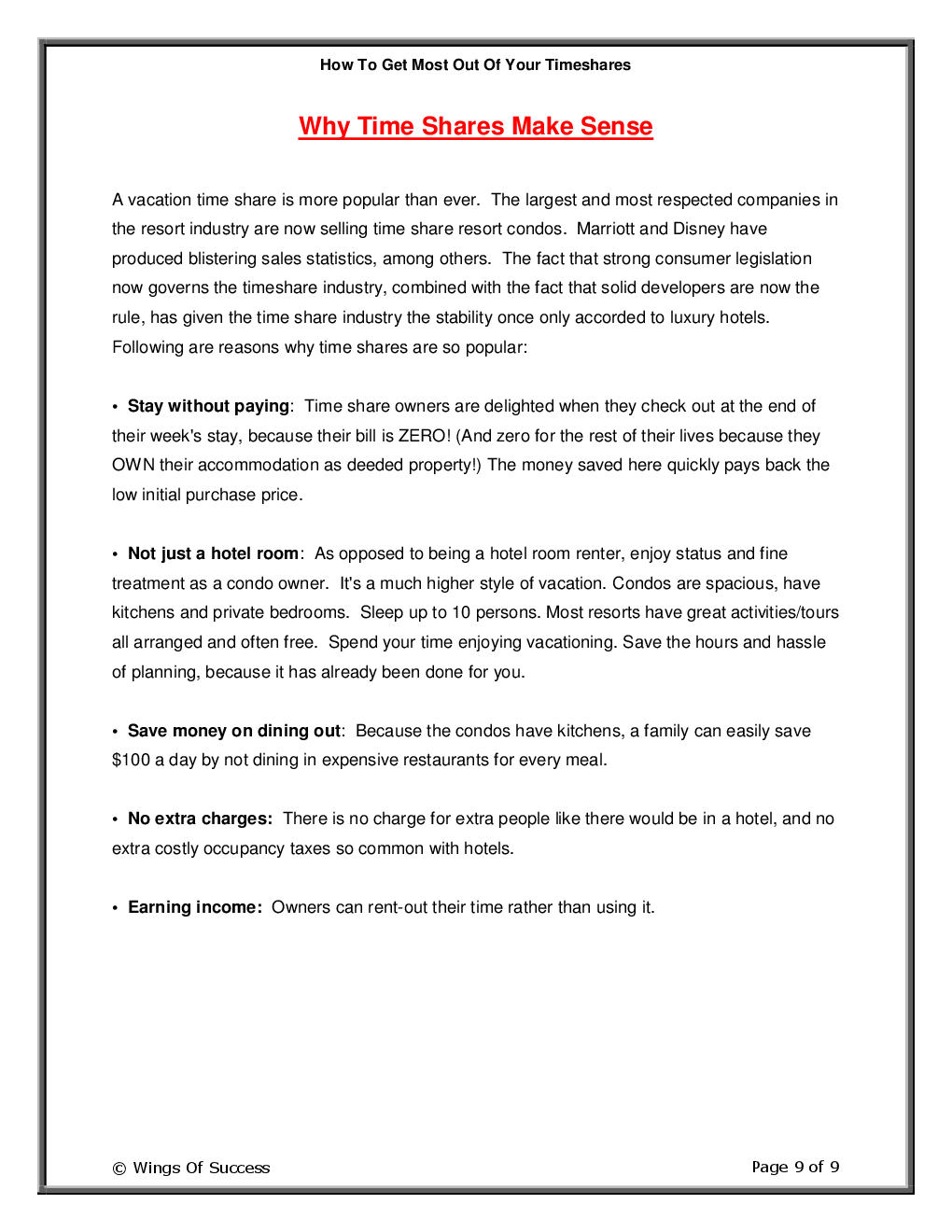 How To Get Most Out Of Your Timeshares - Page 4