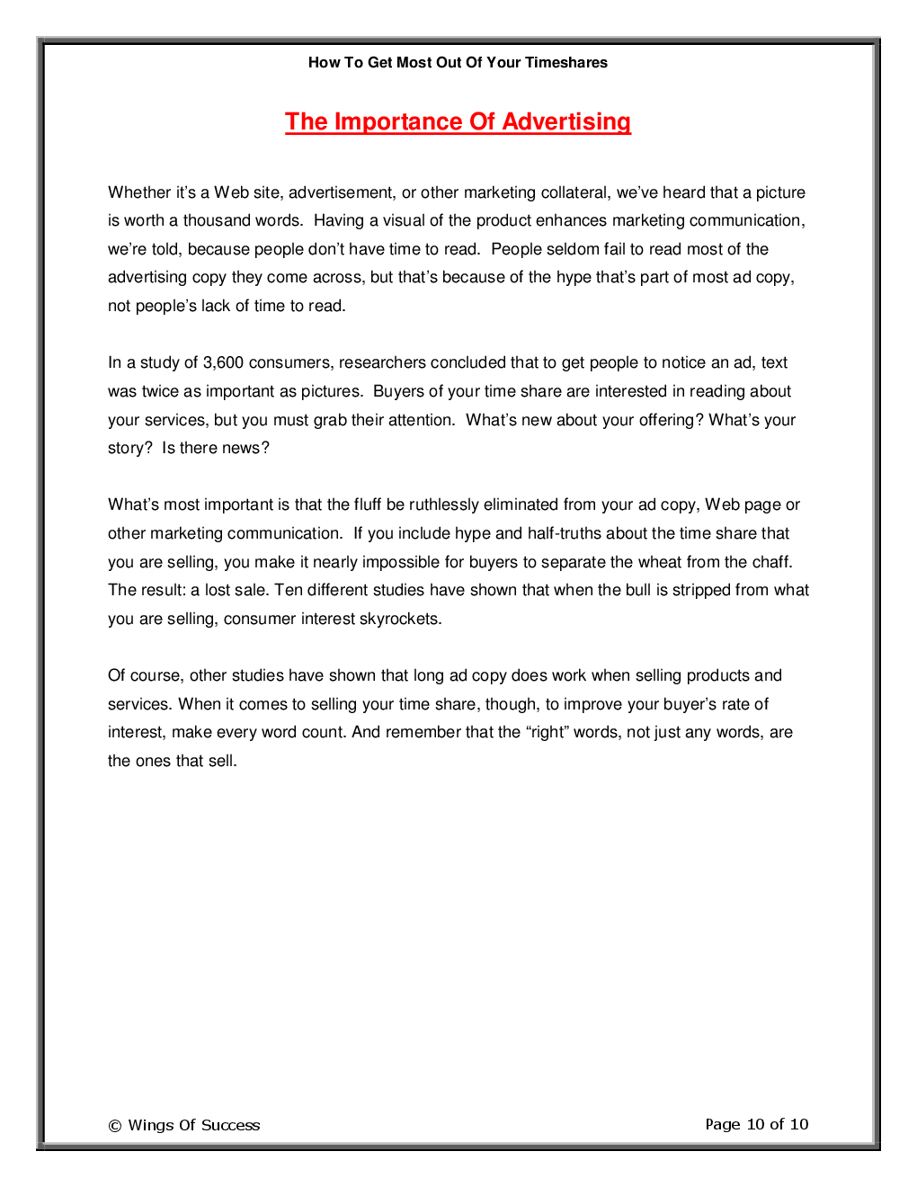 How To Get Most Out Of Your Timeshares - Page 5