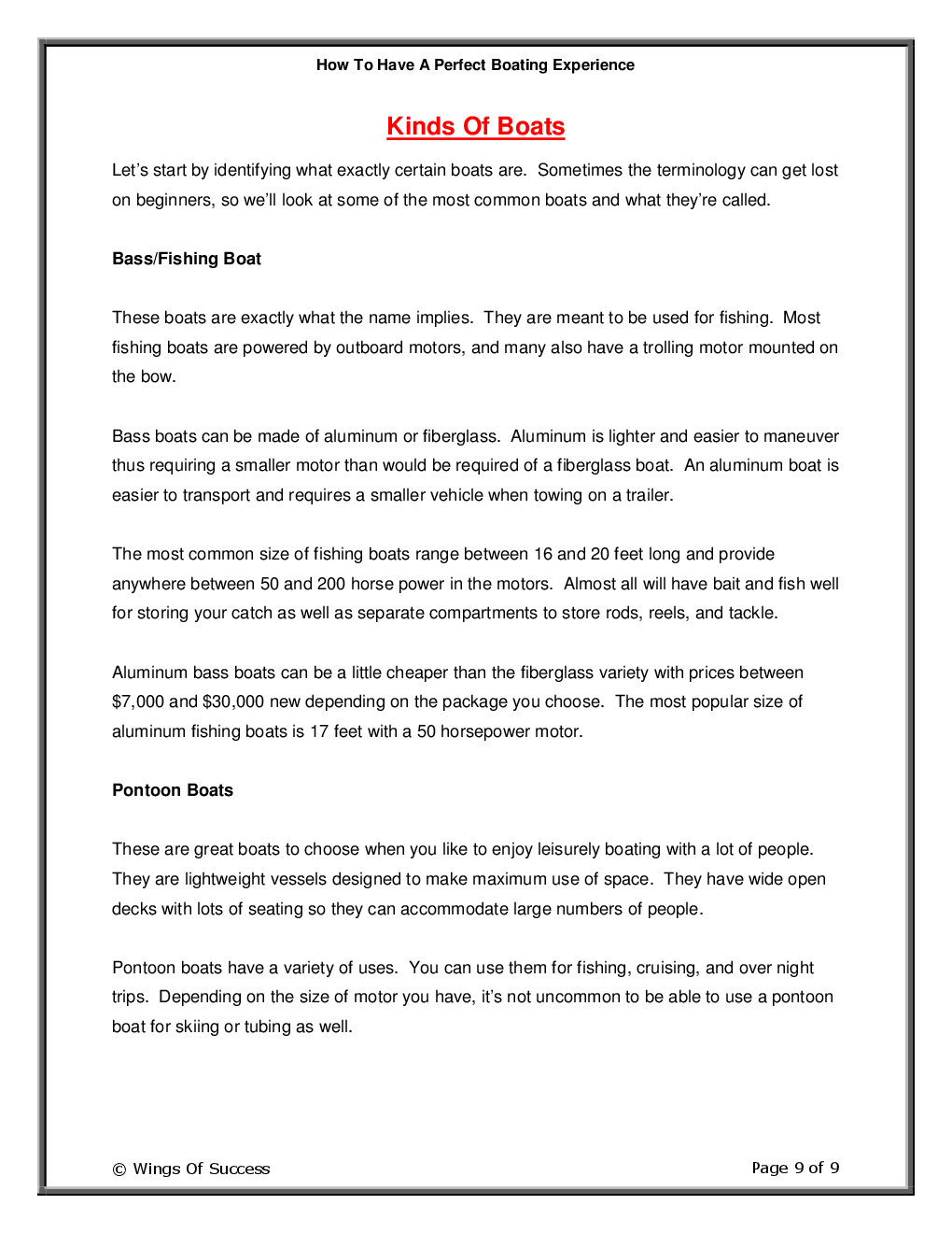 How To Have A Perfect Boating Experience - Page 4