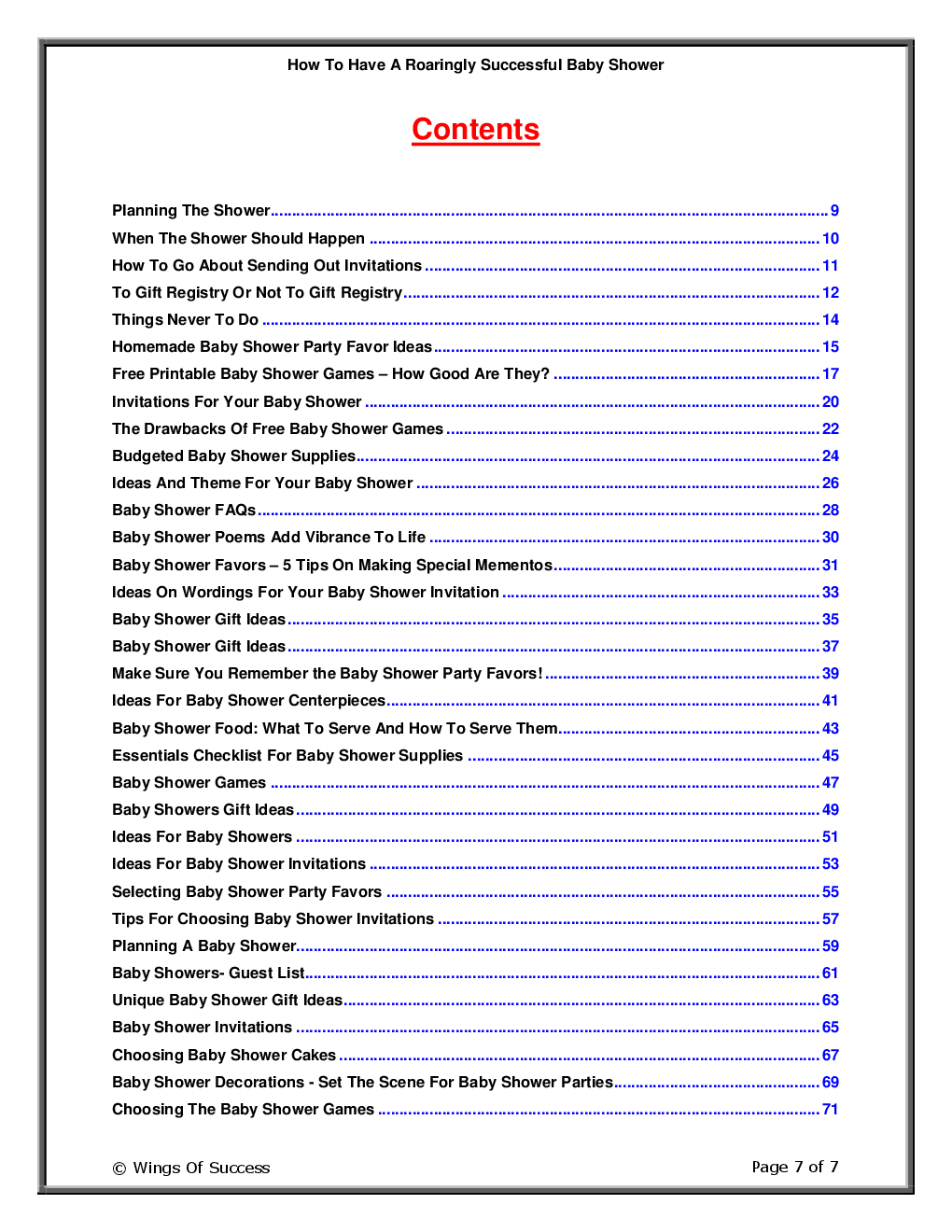 How To Have A Roaringly Successful Baby Shower - Page 2