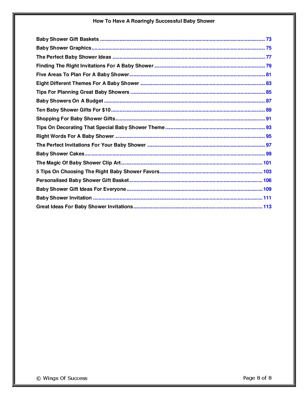How To Have A Roaringly Successful Baby Shower - Page 3