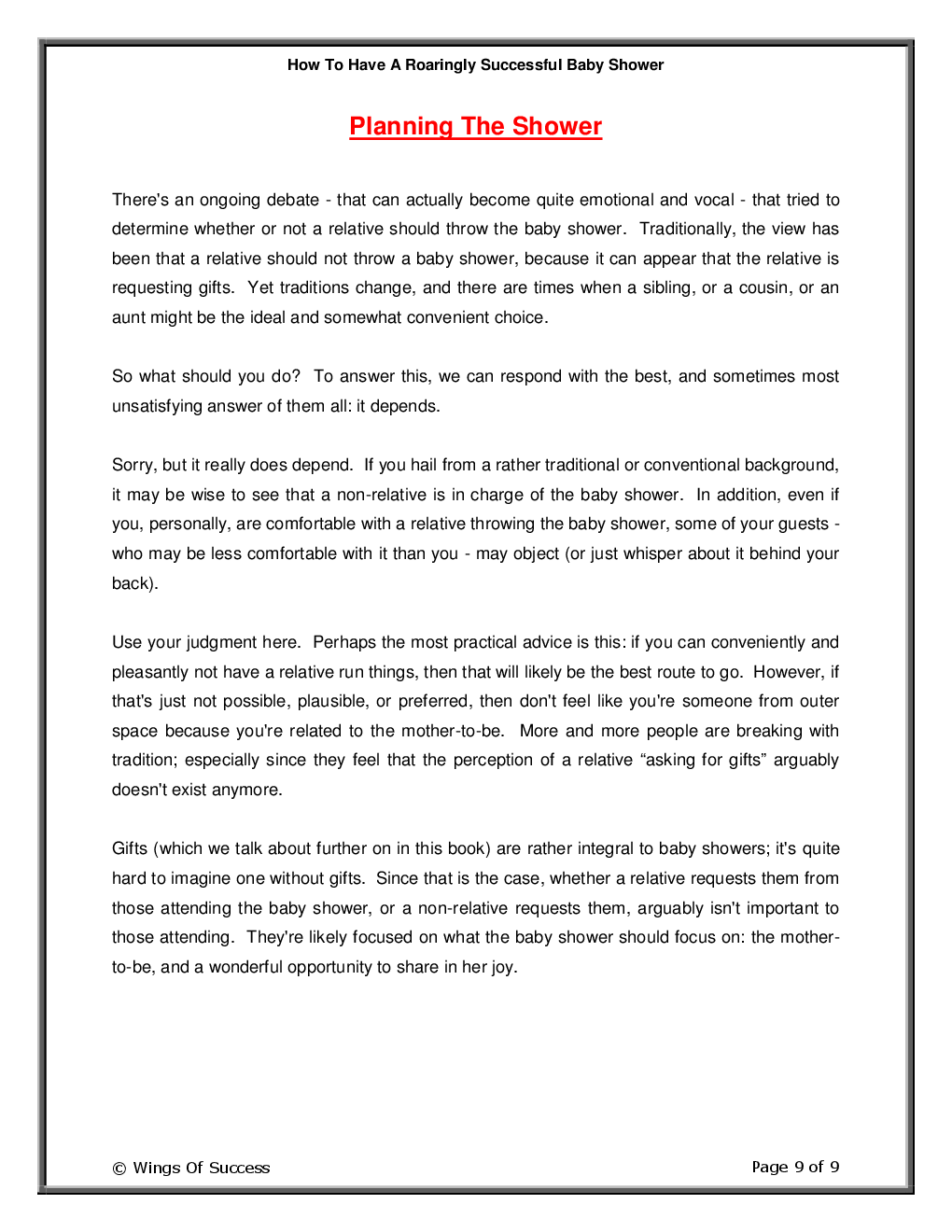 How To Have A Roaringly Successful Baby Shower - Page 4