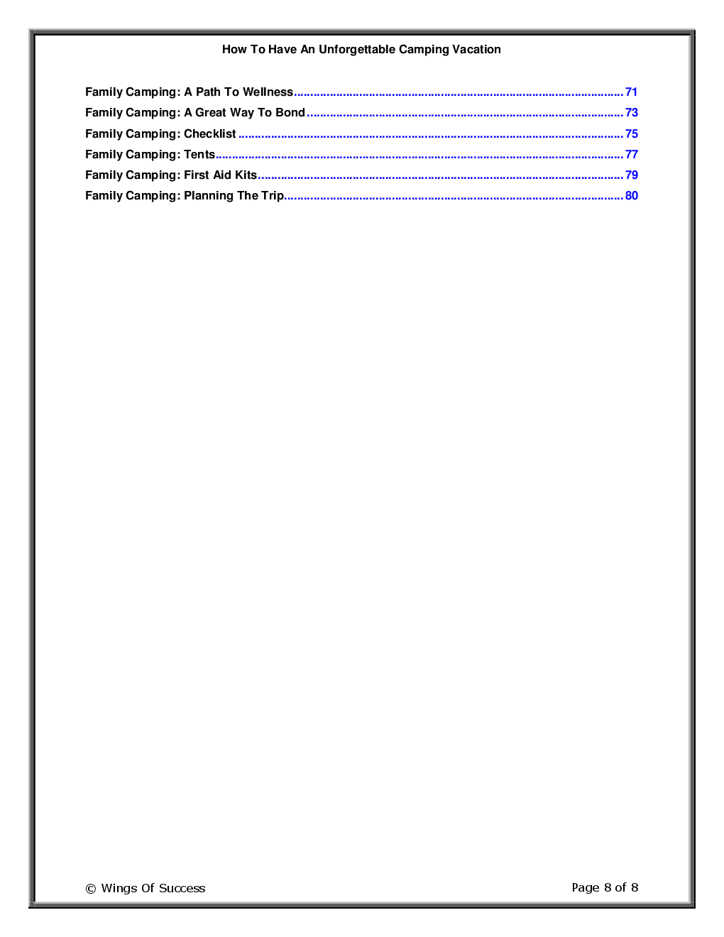 How To Have An Unforgettable Camping Vacation - Page 3