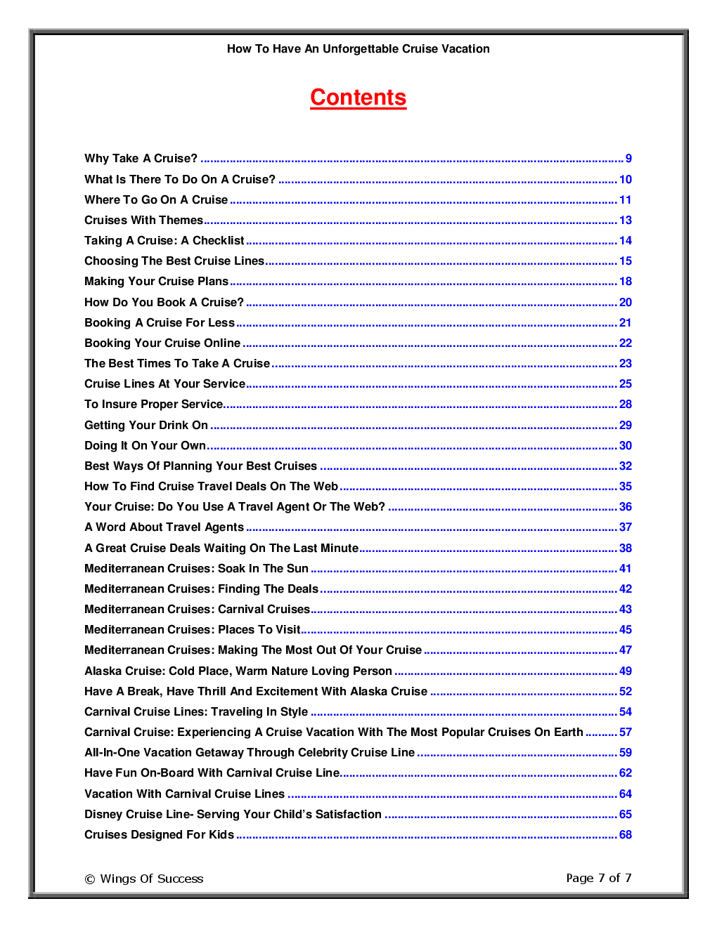 How To Have An Unforgettable Cruise Vacation - Page 2