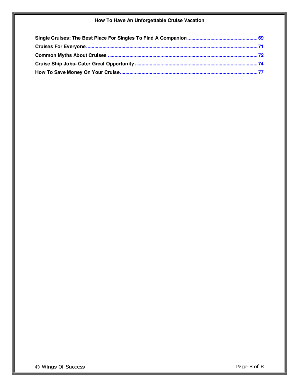 How To Have An Unforgettable Cruise Vacation - Page 3