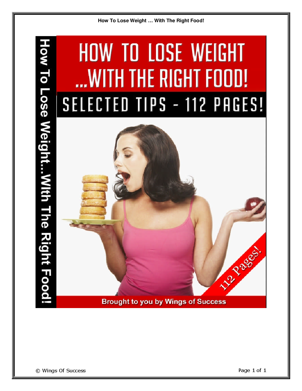 How To Lose Weight … With The Right Food! - Page 1