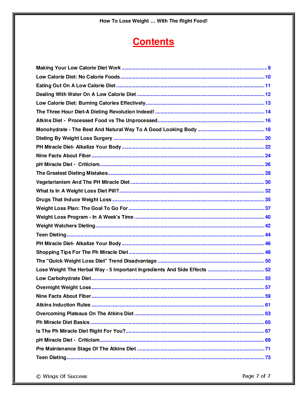 How To Lose Weight … With The Right Food! - Page 2