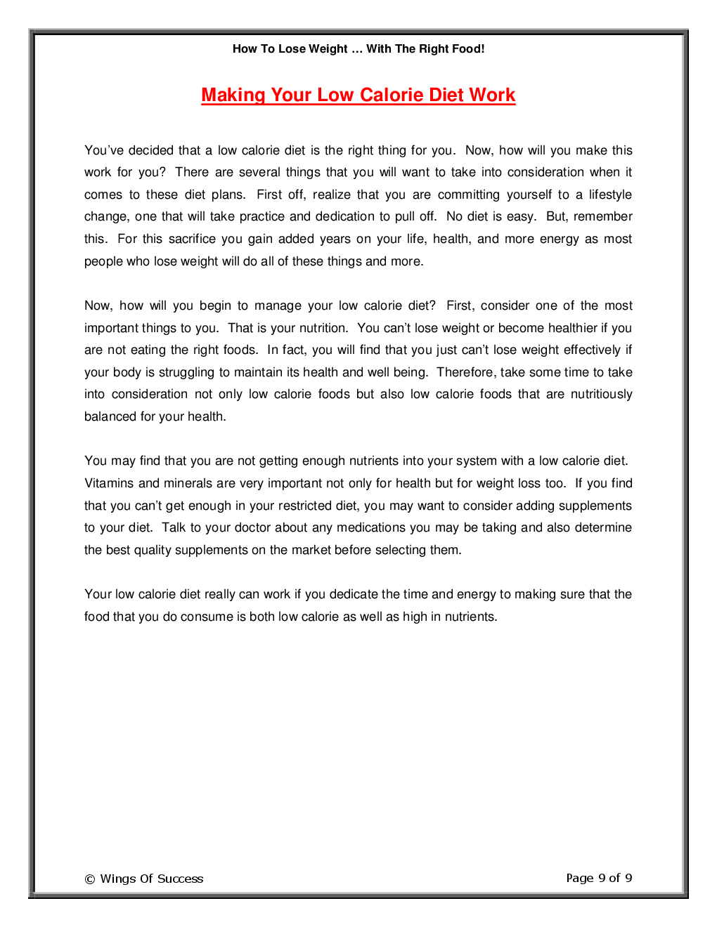 How To Lose Weight … With The Right Food! - Page 4