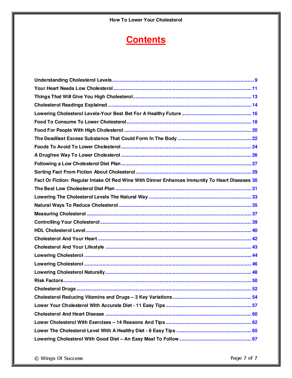How To Lower Your Cholesterol - Page 2