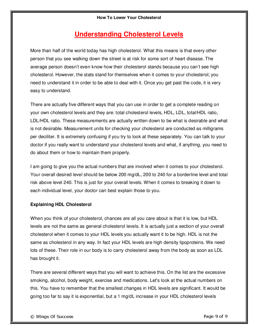 How To Lower Your Cholesterol - Page 4