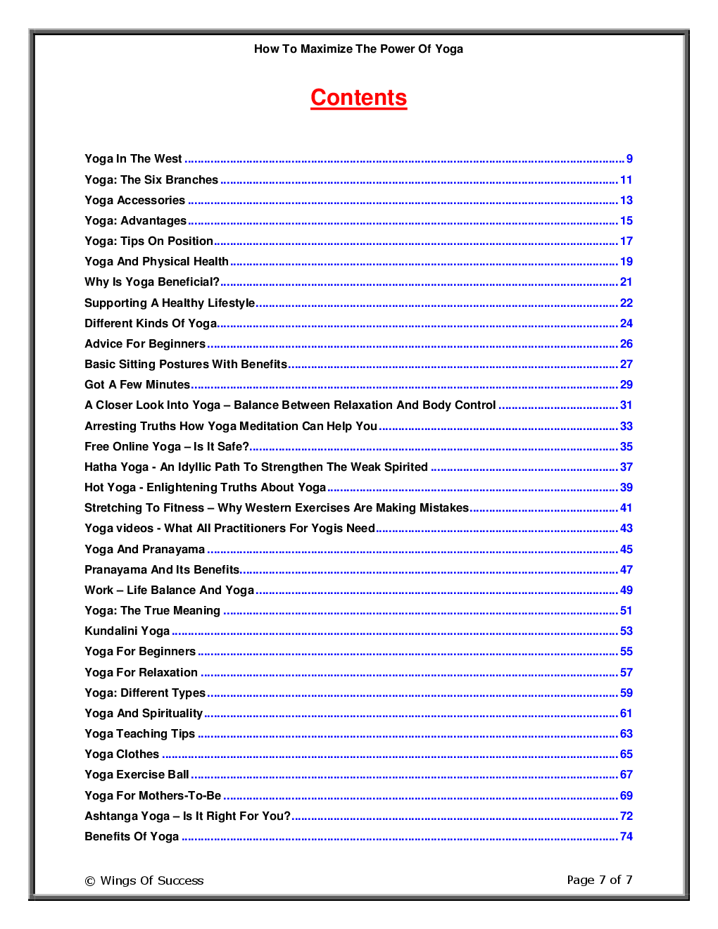 How To Maximize The Power Of Yoga - Page 2