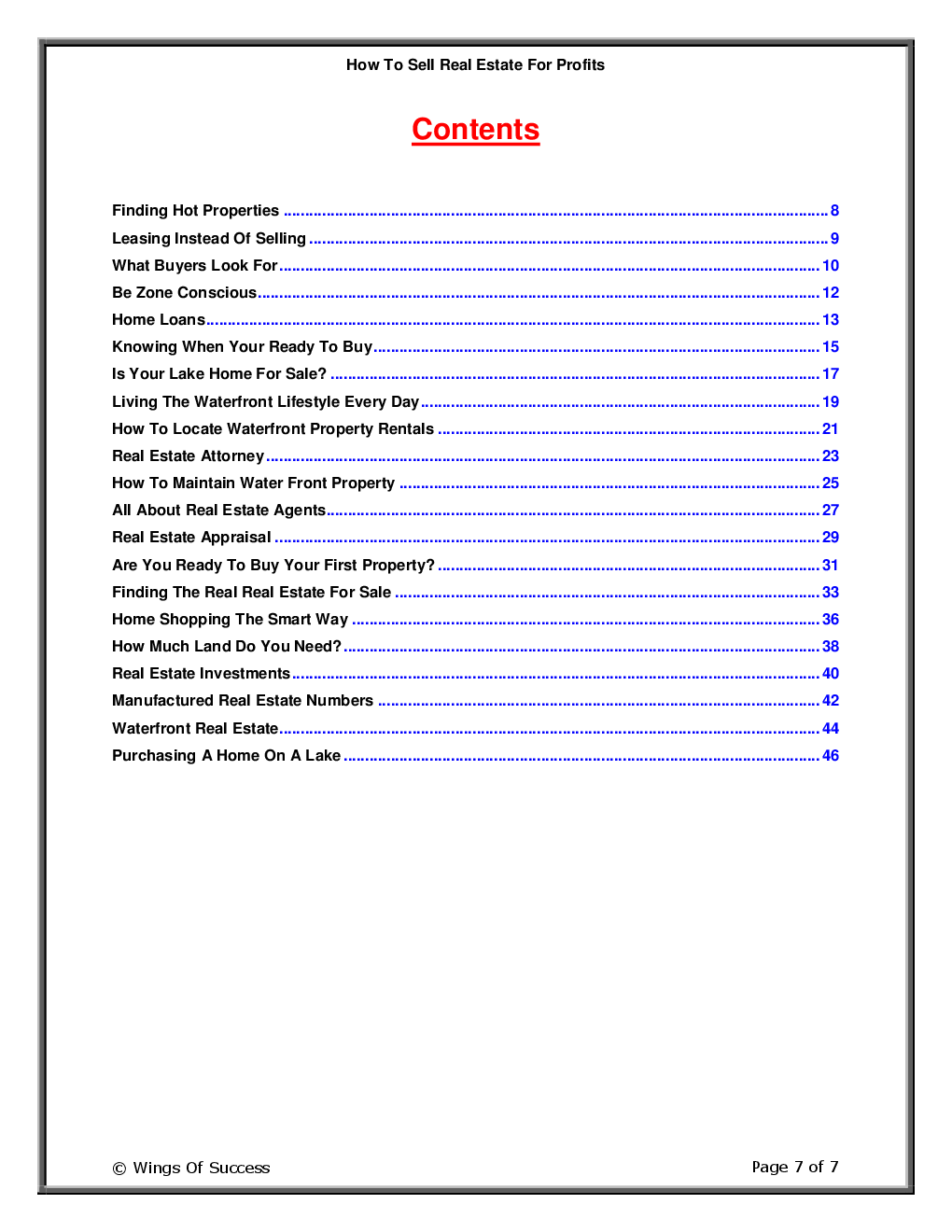 How To Sell Real Estate For Profits - Page 2