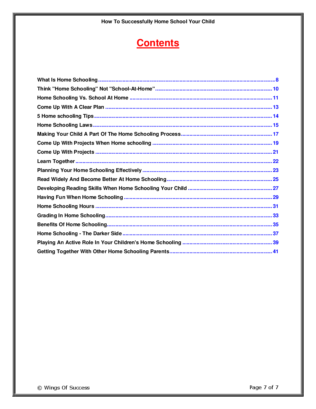 How To Successfully Home School Your Child - Page 2