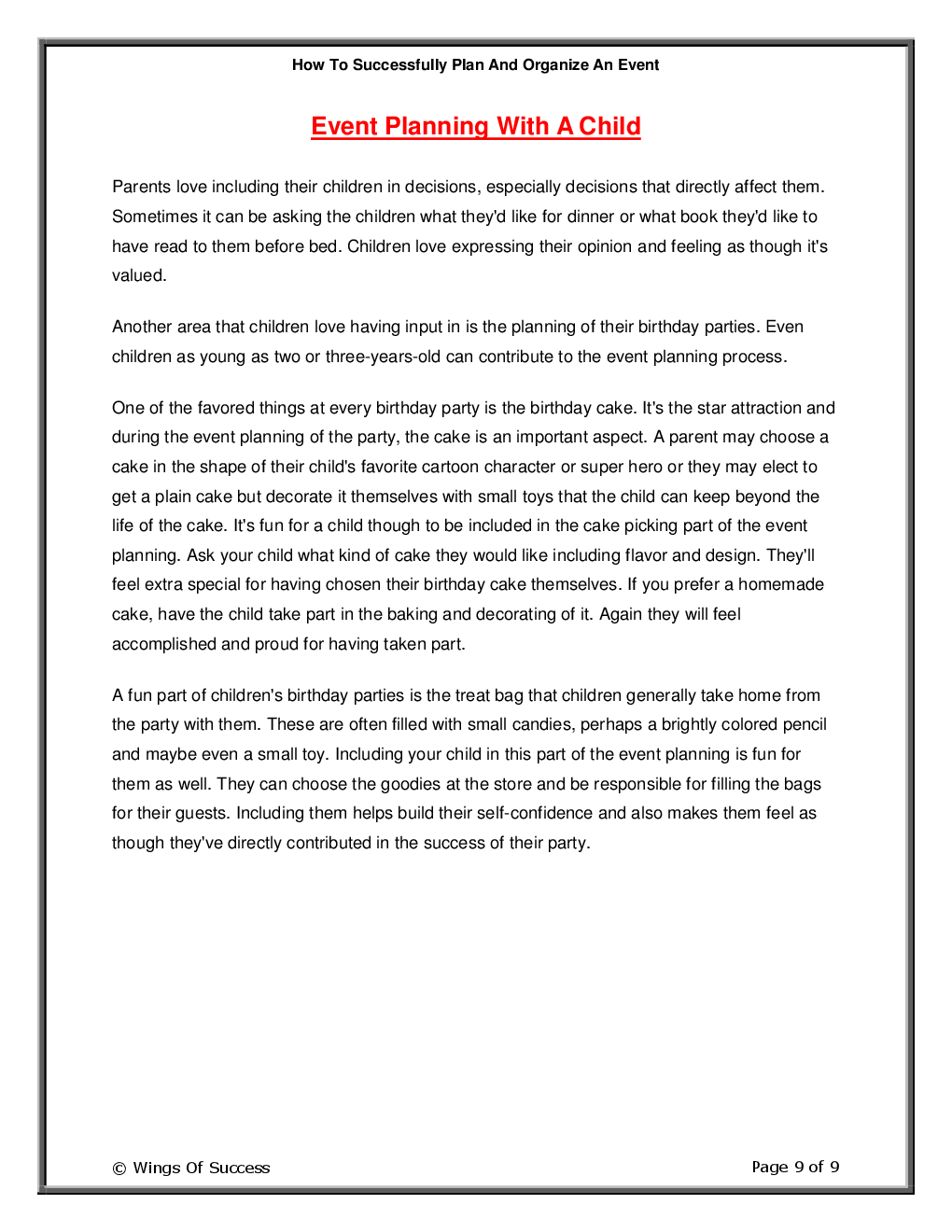 How To Successfully Plan And Organize An Event - Page 4