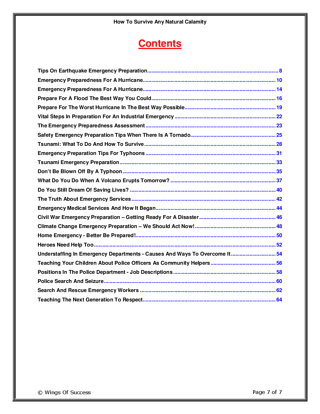 How To Survive Any Natural Calamity - Page 2