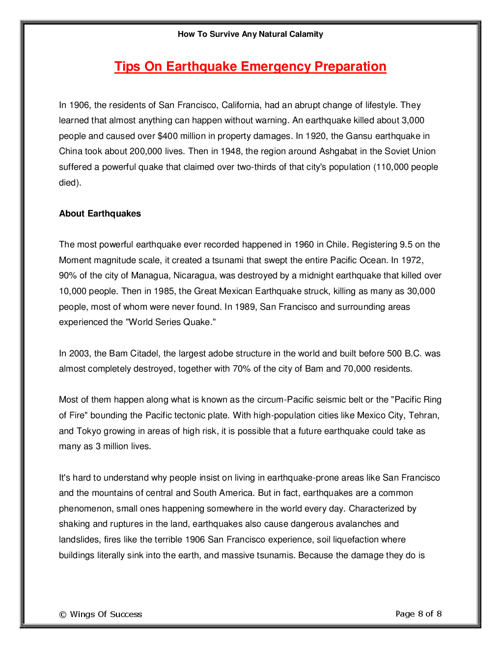 How To Survive Any Natural Calamity - Page 3