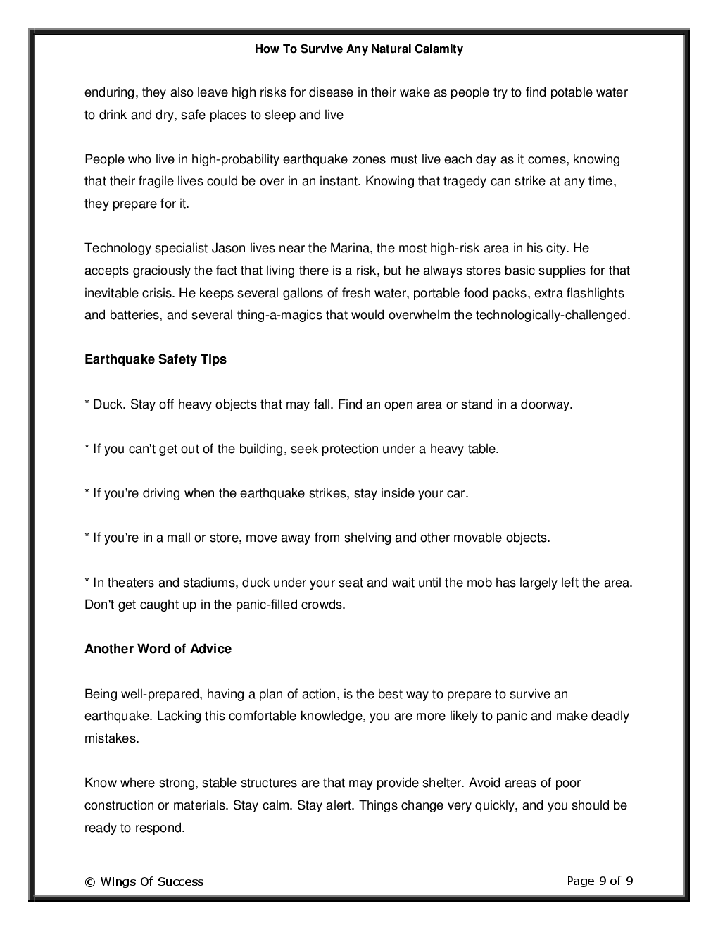 How To Survive Any Natural Calamity - Page 4