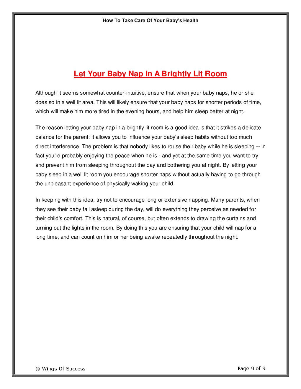 How To Take Care Of Your Baby’s Health - Page 4