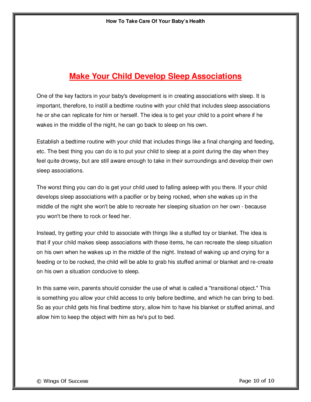 How To Take Care Of Your Baby’s Health - Page 5