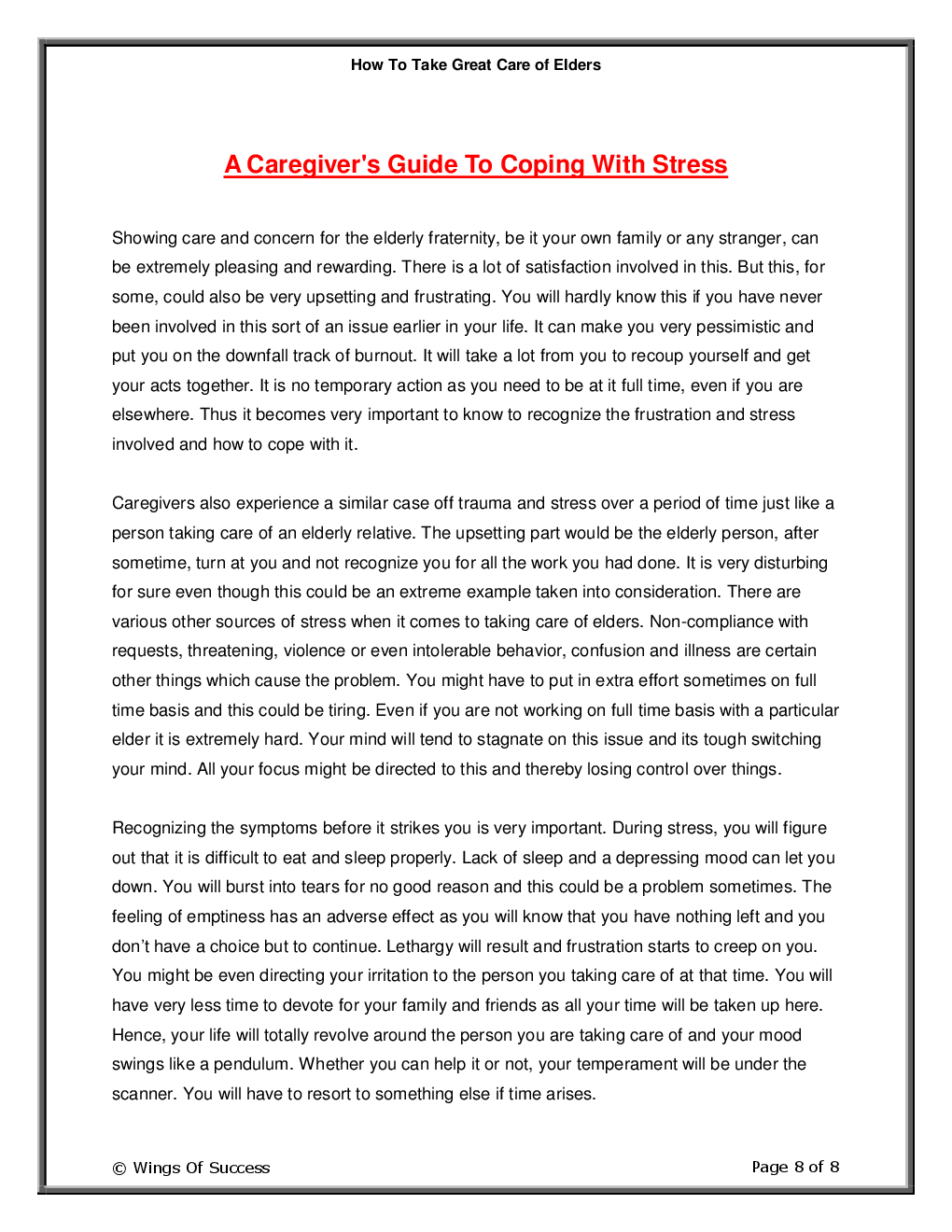 How To Take Great Care of Elders - Page 3