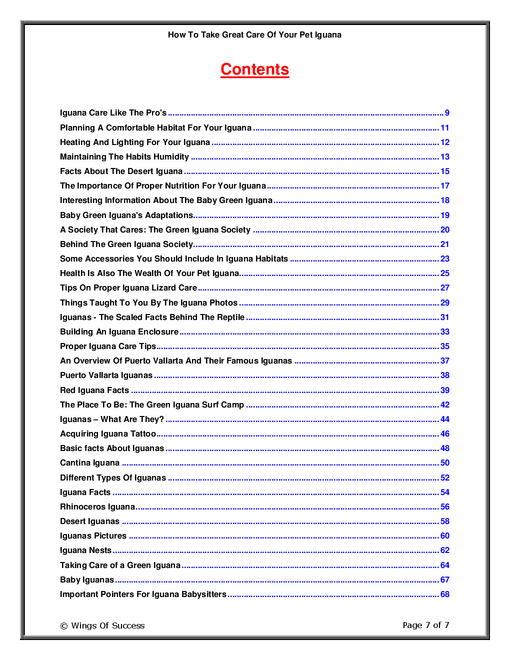 How To Take Great Care Of Your Pet Iguana - Page 2