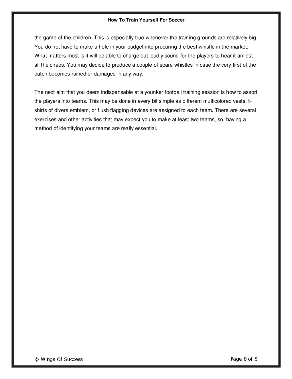 How To Train Yourself For Soccer - Page 4