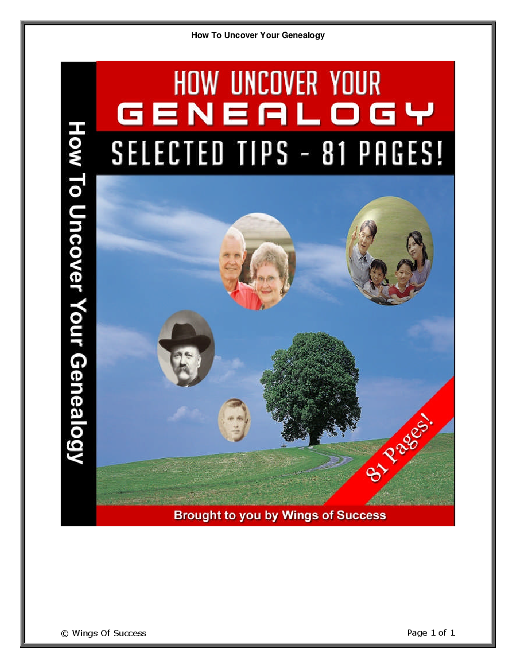 How To Uncover Your Genealogy - Page 1