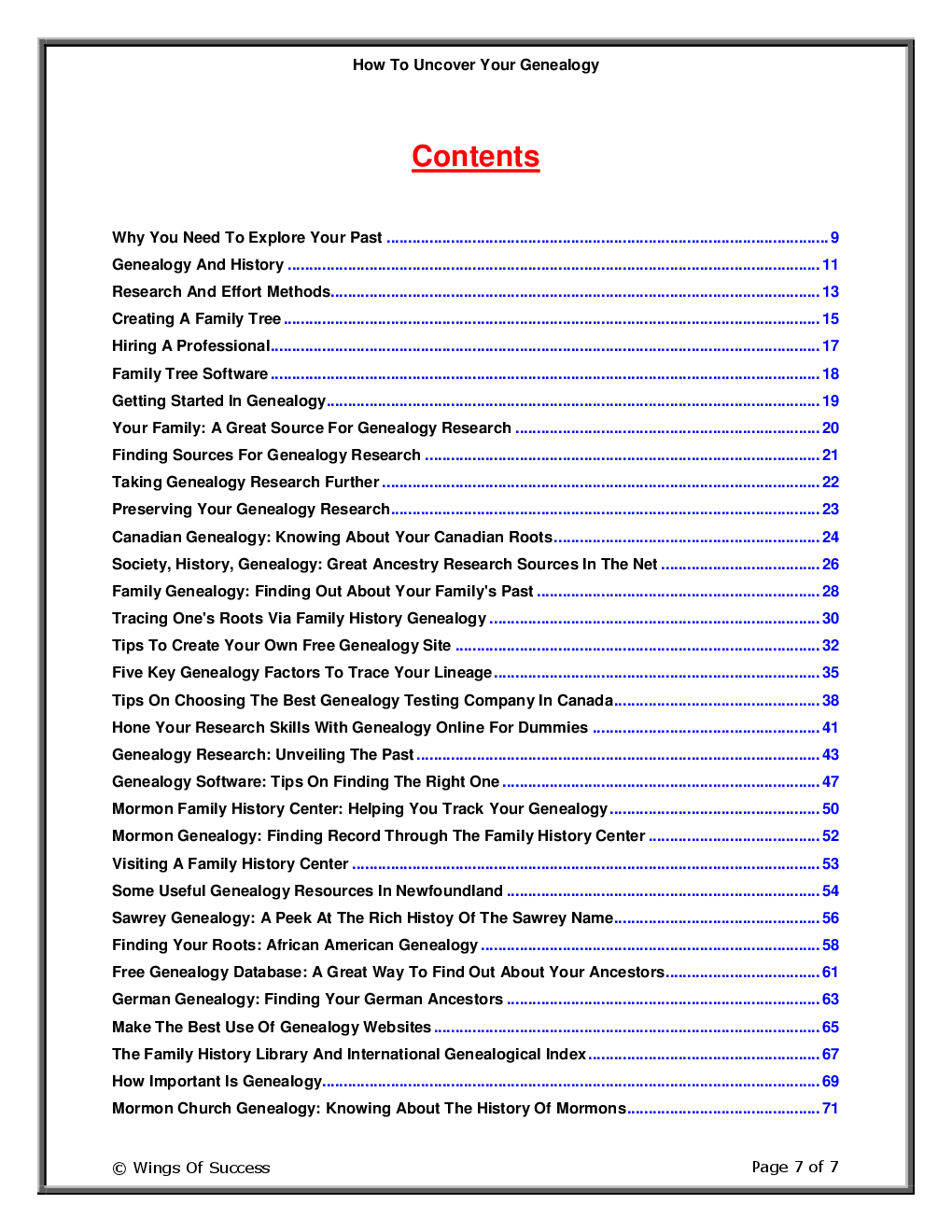 How To Uncover Your Genealogy - Page 2