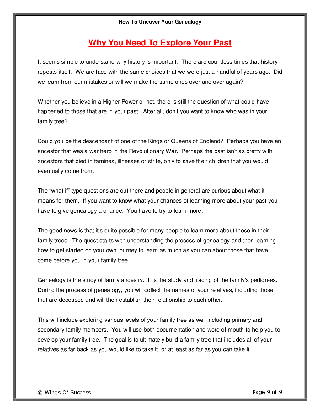 How To Uncover Your Genealogy - Page 4