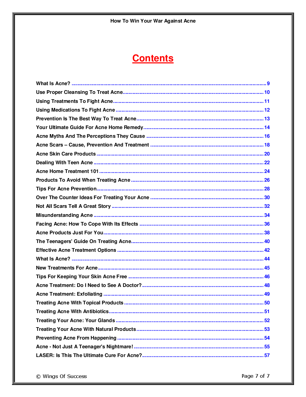 How To Win Your War Against Acne - Page 2
