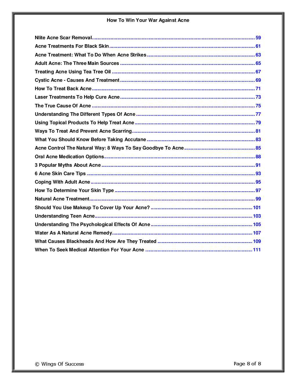 How To Win Your War Against Acne - Page 3