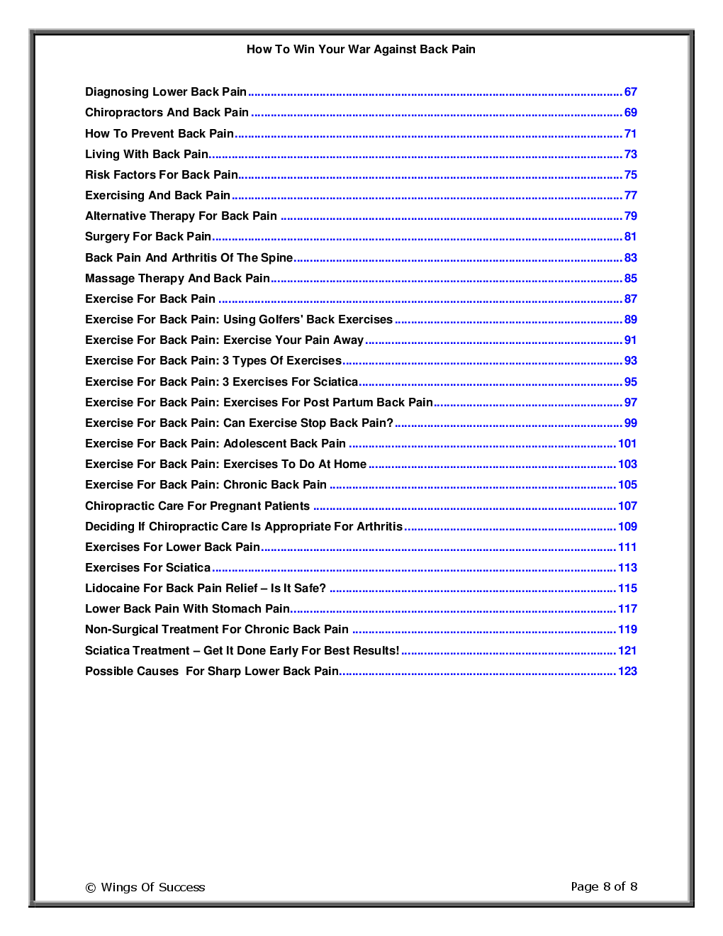 How To Win Your War Against Back Pain - Page 3