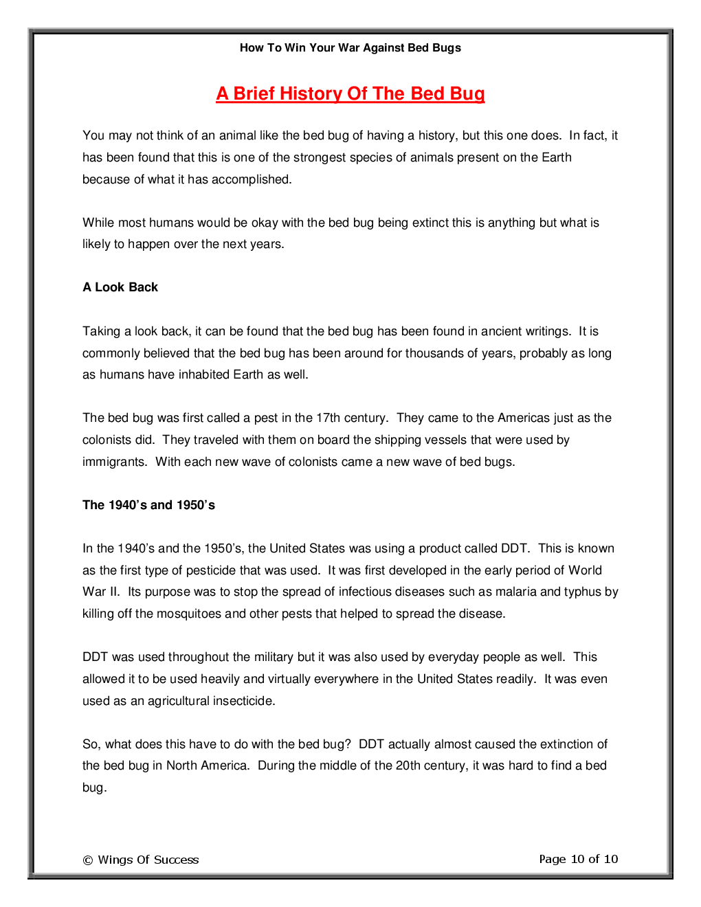 How To Win Your War Against Bed Bugs - Page 5