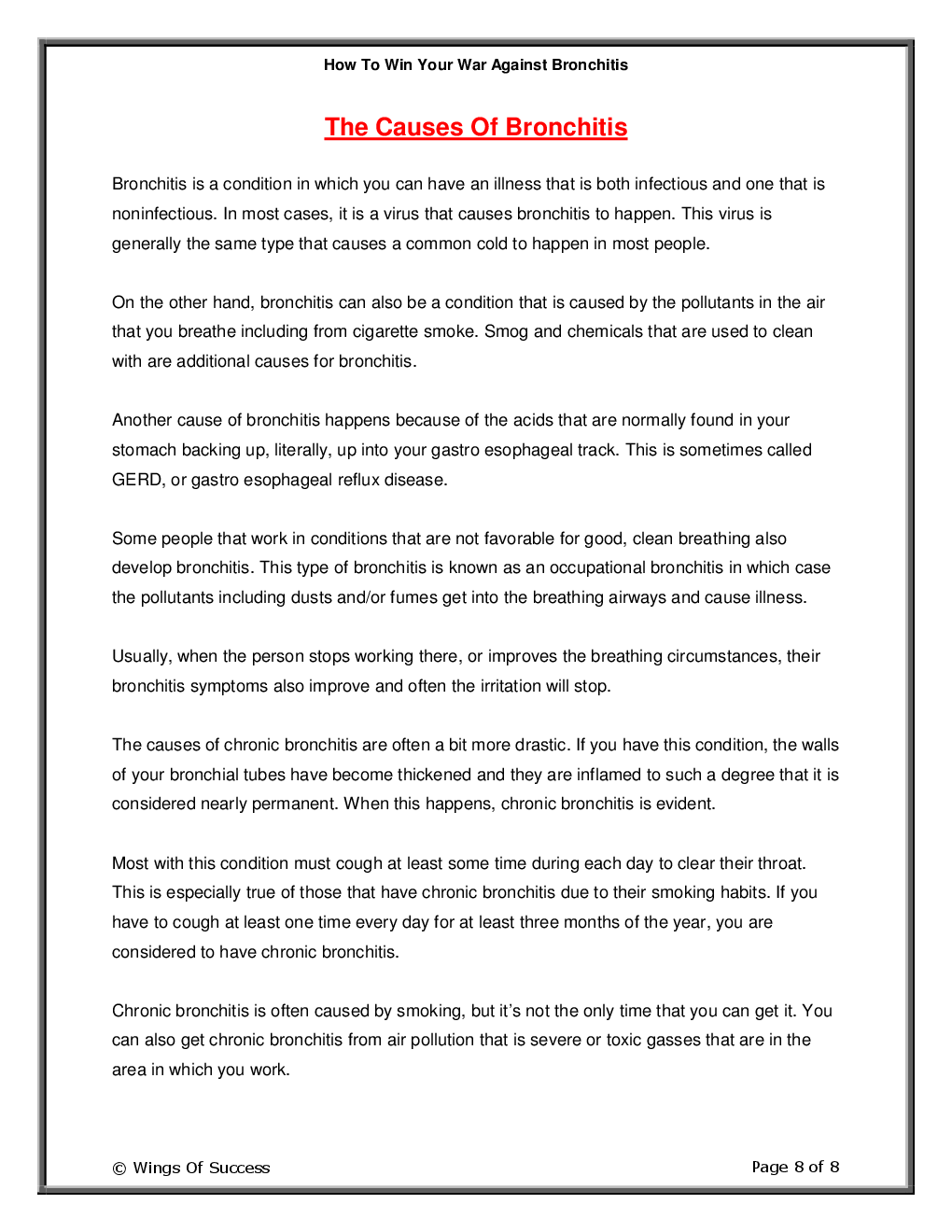 How To Win Your War Against Bronchitis - Page 3