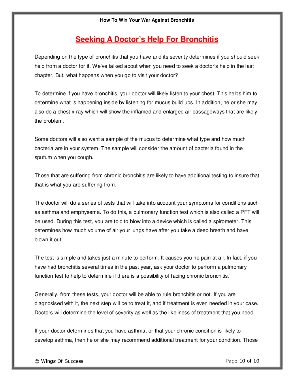 How To Win Your War Against Bronchitis - Page 5