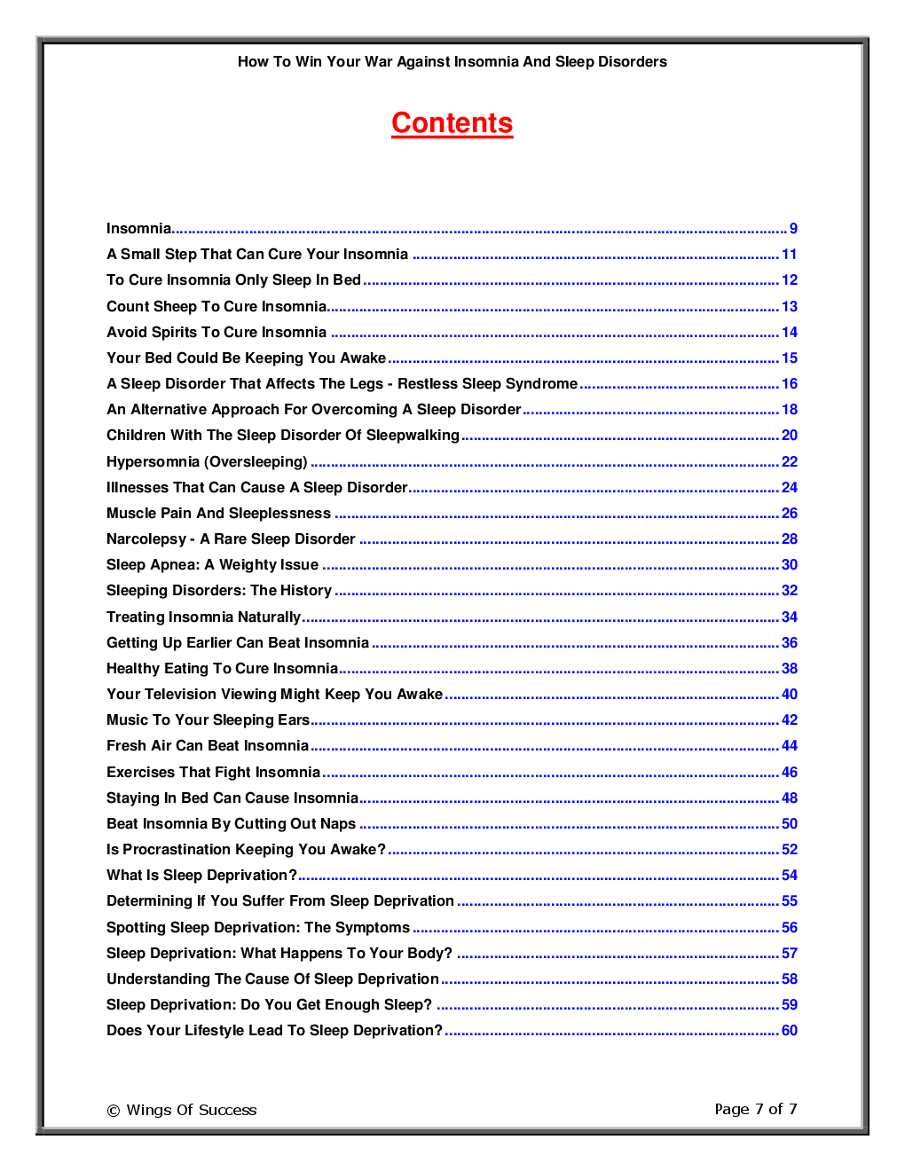How To Win Your War Against Insomnia And Sleep Disorders - Page 2