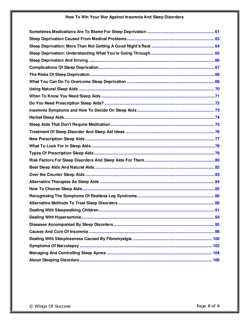 How To Win Your War Against Insomnia And Sleep Disorders - Page 3