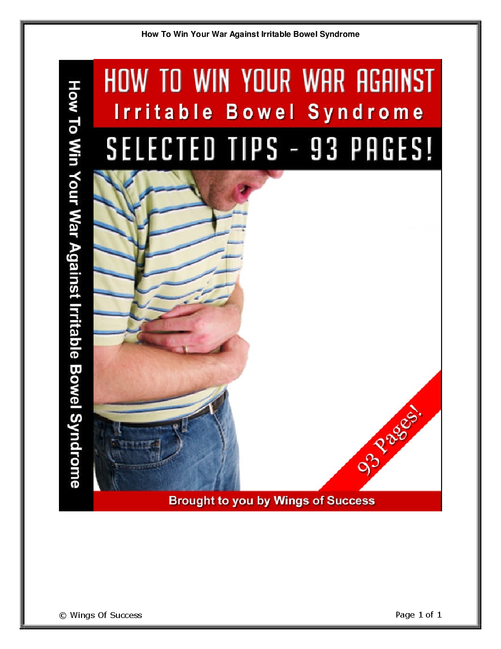 How To Win Your War Against Irritable Bowel Syndrome - Page 1