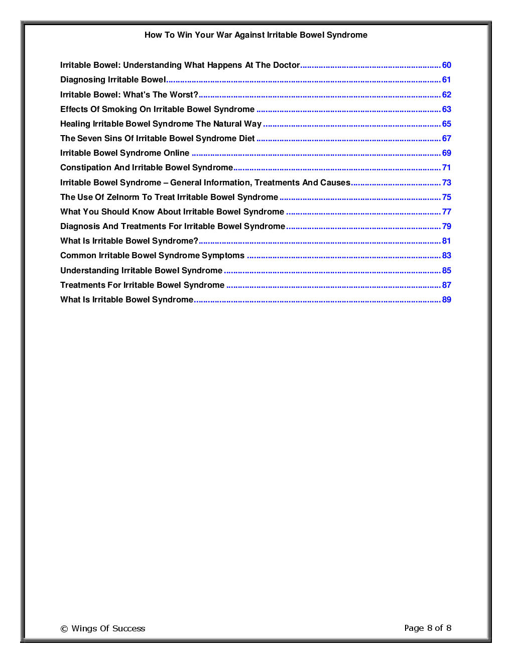 How To Win Your War Against Irritable Bowel Syndrome - Page 3
