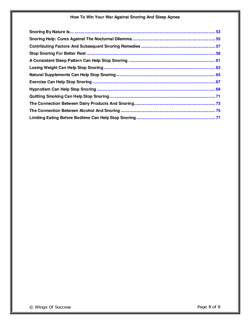 How To Win Your War Against Snoring And Sleep Apnea - Page 3