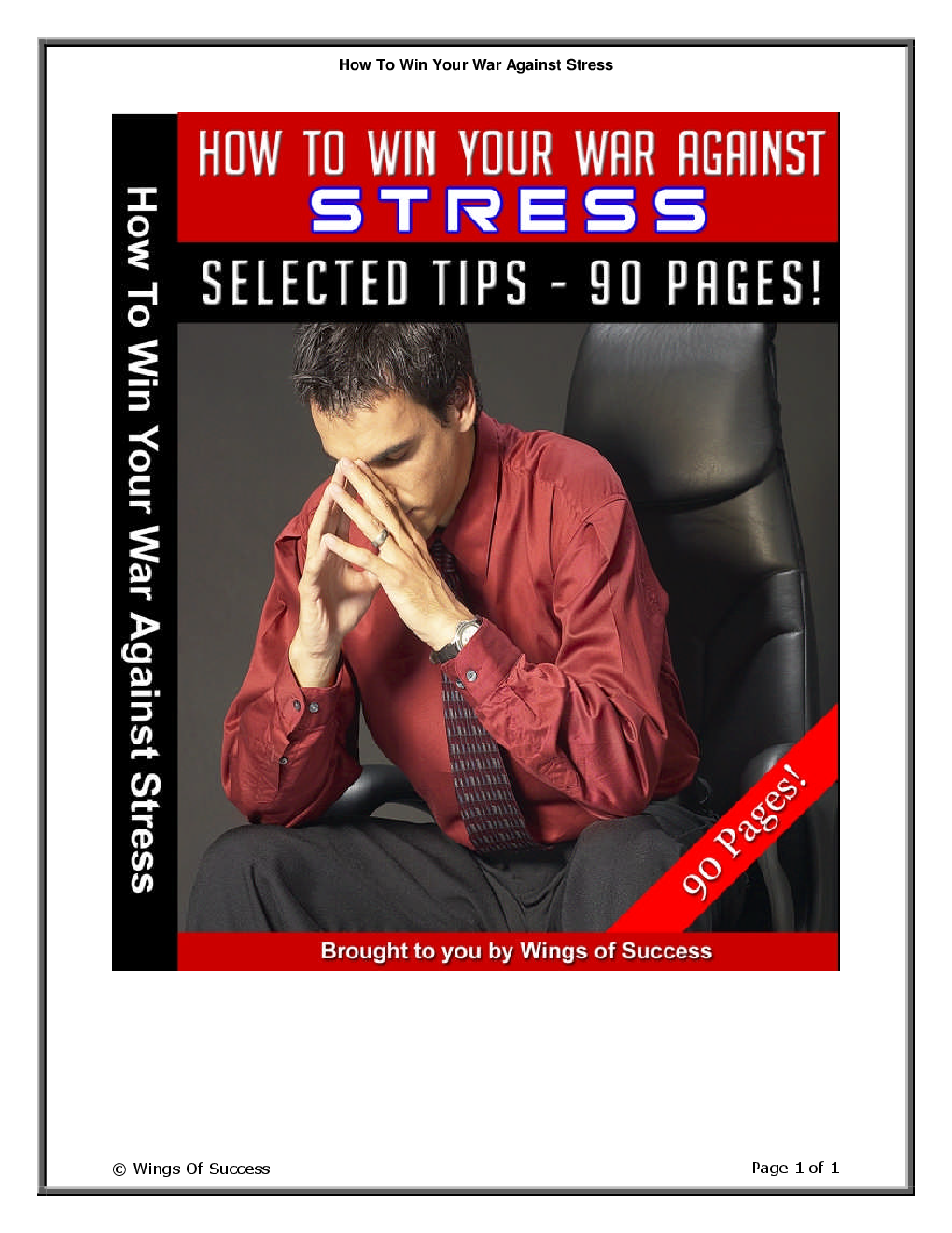 How To Win Your War Against Stress - Page 1