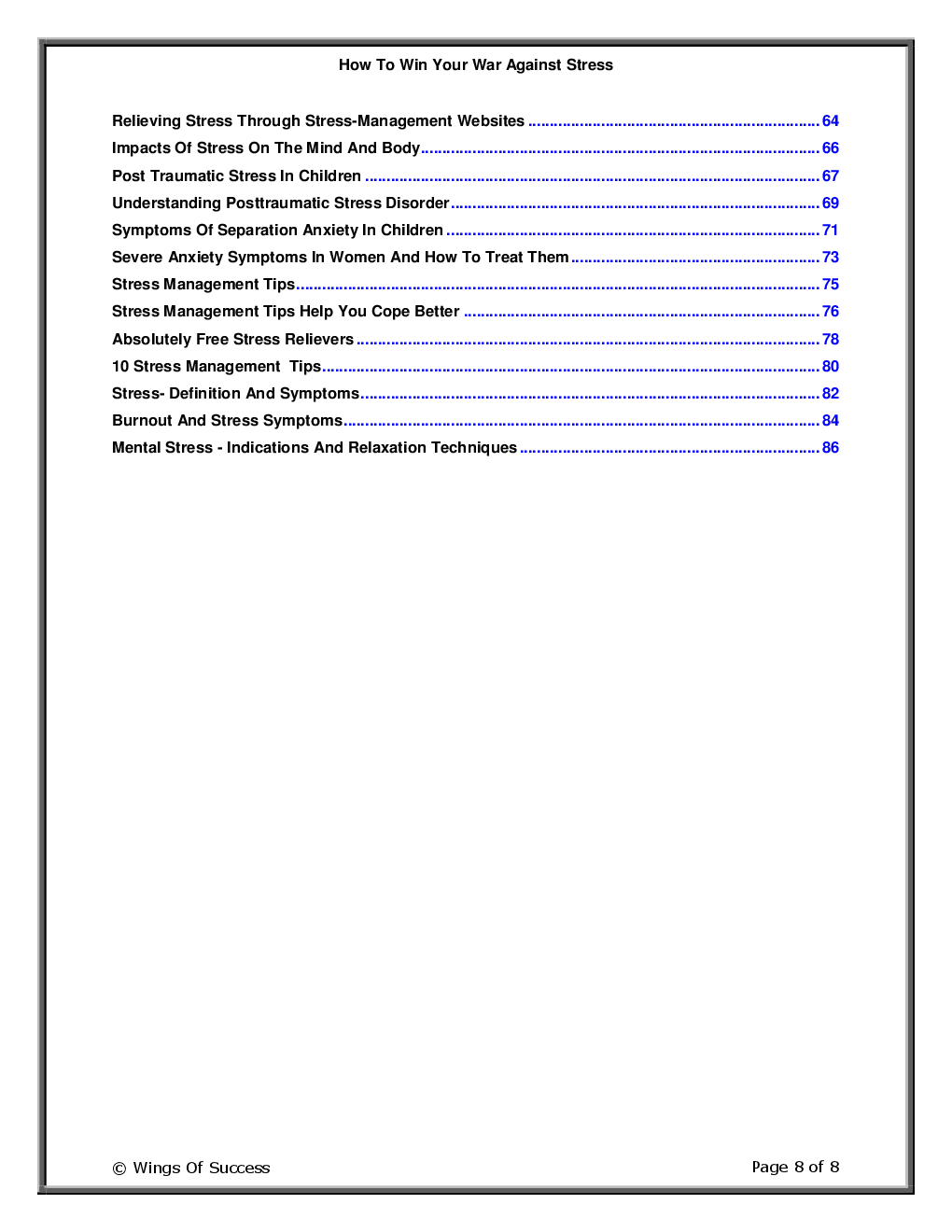 How To Win Your War Against Stress - Page 3