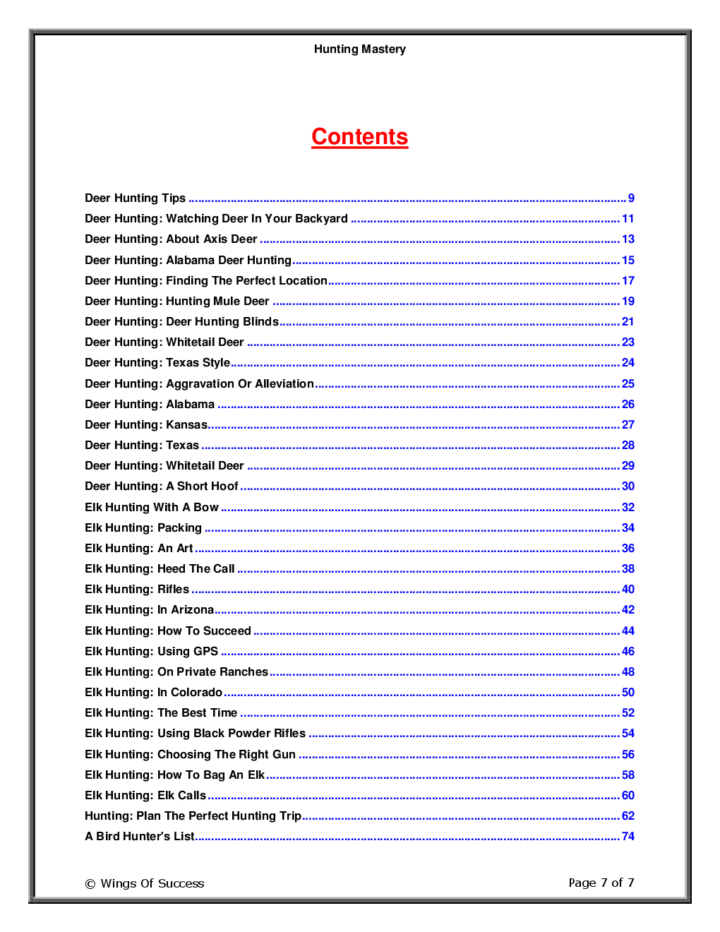 Hunting Mastery - Page 2