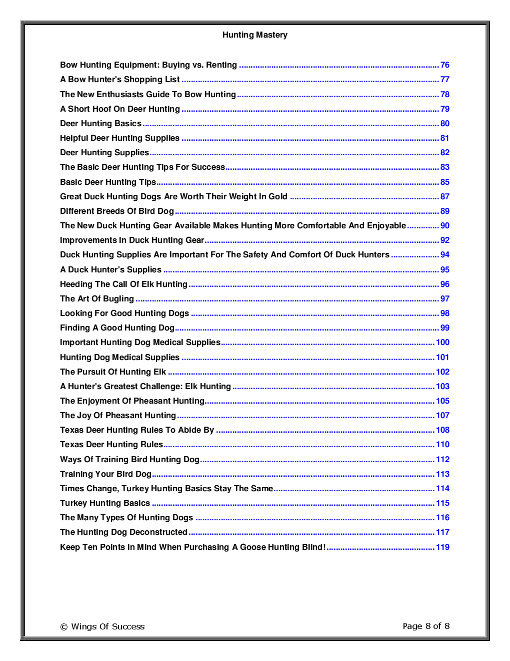 Hunting Mastery - Page 3